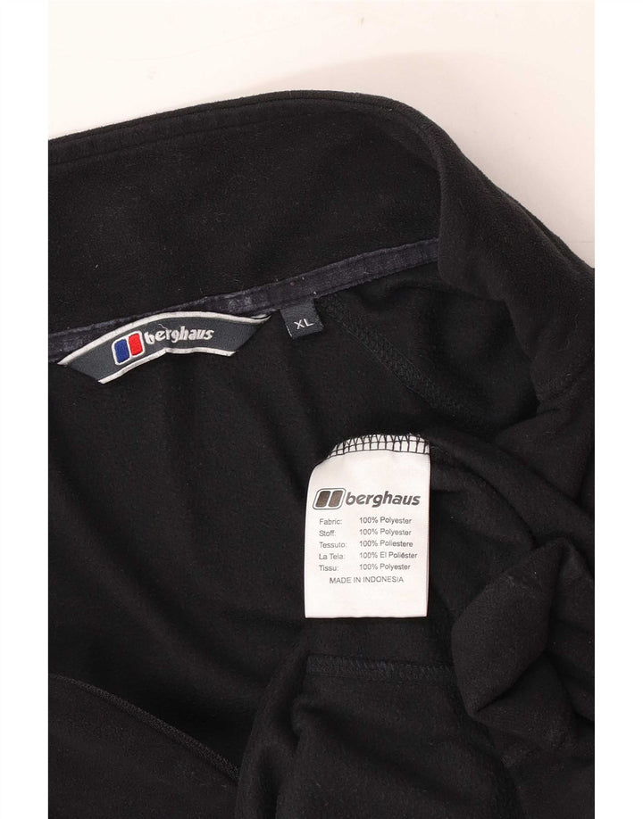 Berghaus Мужской флисовый джемпер с воротником на молнии XL, черный полиэстер