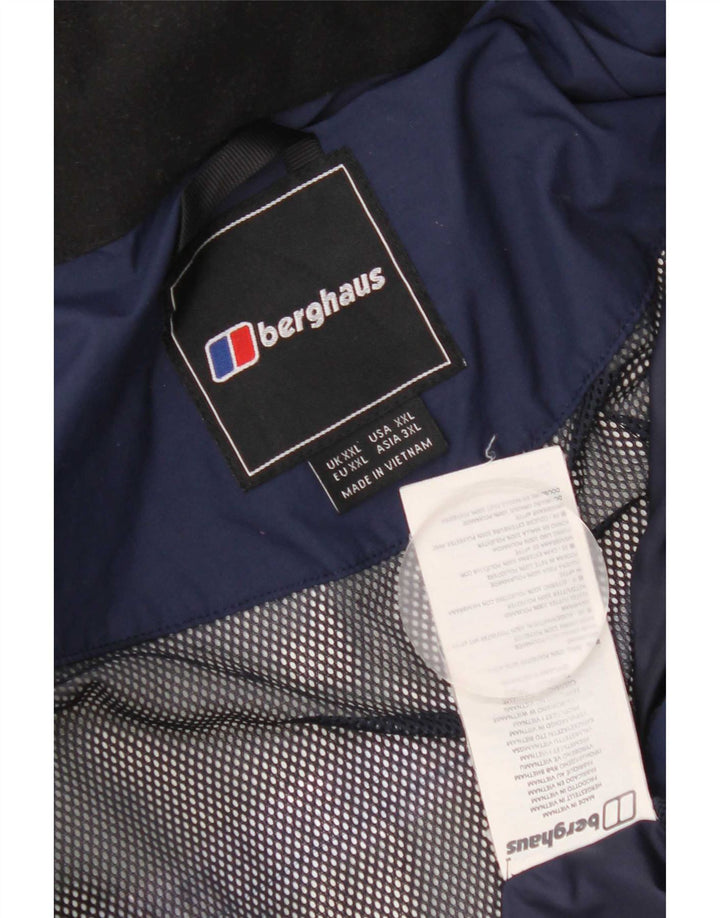 Berghaus Мужская дождевик с капюшоном UK 44 2XL Темно-синий полиэстер