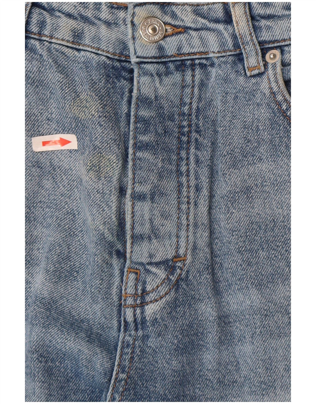 Женские свободные джинсы Zara EU 38, маленькие W28 L27, синие