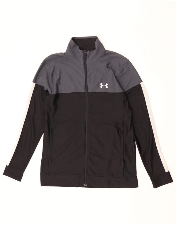 Женский спортивный костюм Under Armour Top Jacket UK 14, средний черный цвет с цветными блоками