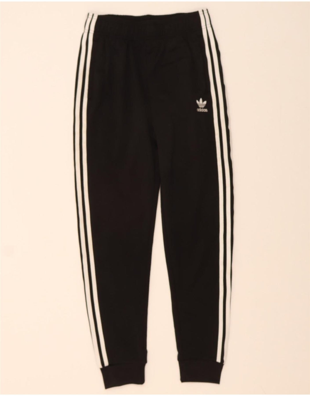 ADIDAS Boys Tracksuit Trousers Joggers 13-14 Years  Black Polyester
