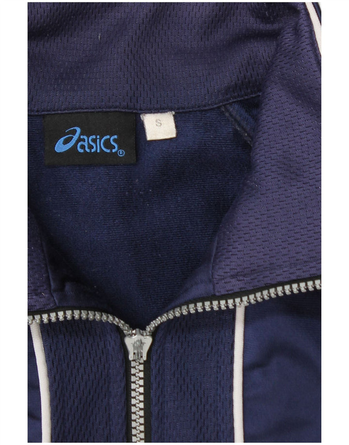 Мужская спортивная куртка Asics, маленькая, темно-синяя