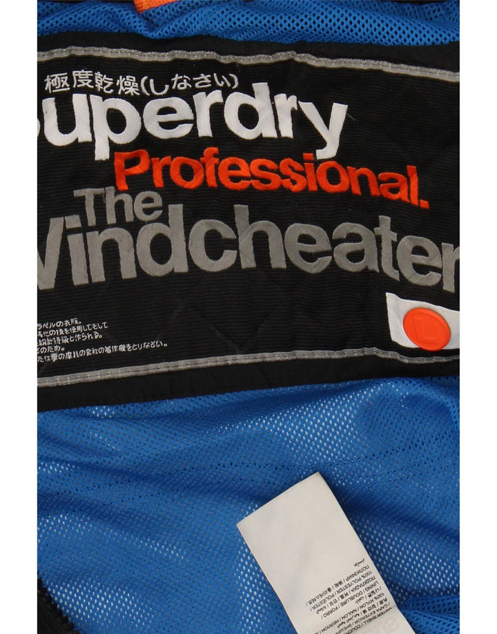 Мужская дождевик SUPERDRY The Windcheater UK 40, большой черный нейлон