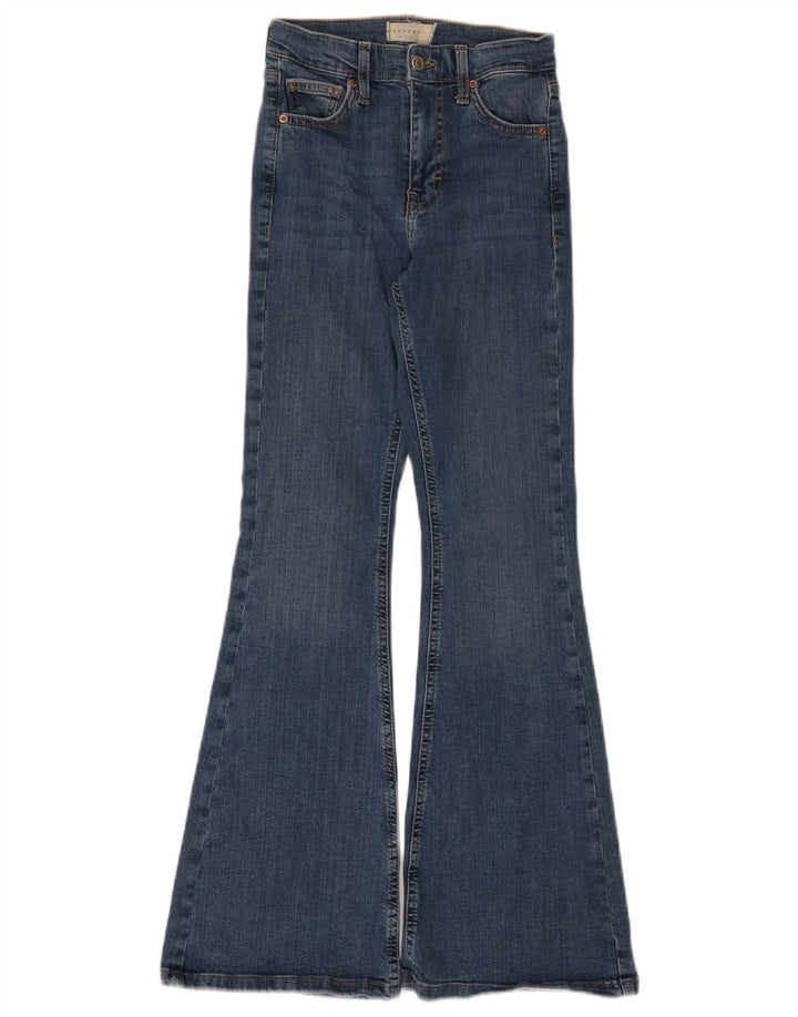 Женские расклешенные джинсы Topshop Jamie W24 L28, синий хлопок