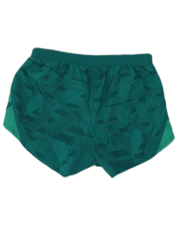 Женские спортивные шорты Under Armour Heat Gear UK 6 XS, зеленые с геометрическим рисунком