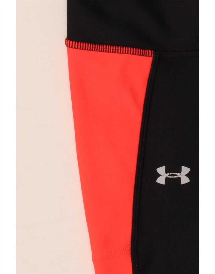 Женские леггинсы с рисунком Under Armour UK 12, средние черные цветные блоки