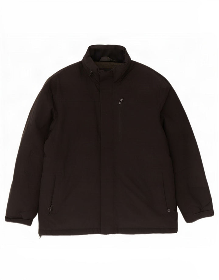 Мужская ветровка с капюшоном Marks & Spencer UK 44 2XL, черный полиэстер