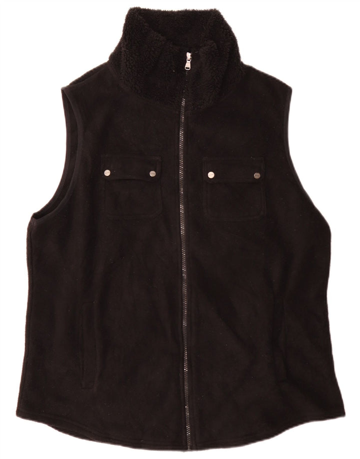Женский флисовый жилет Chaps UK 18 XL, черный полиэстер