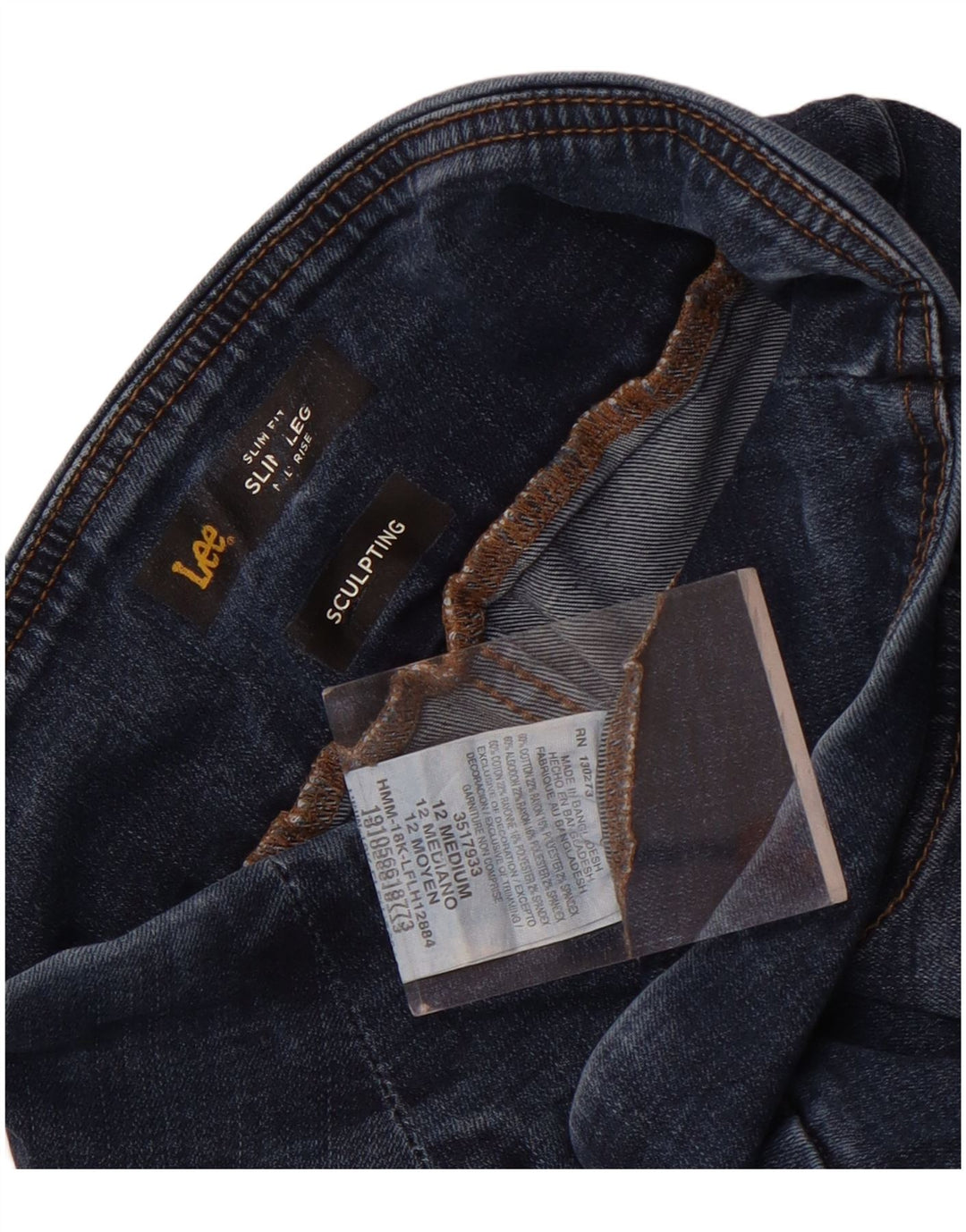 Женские узкие джинсы Lee со средней посадкой, США 12, большие, W30 L30, синий хлопок