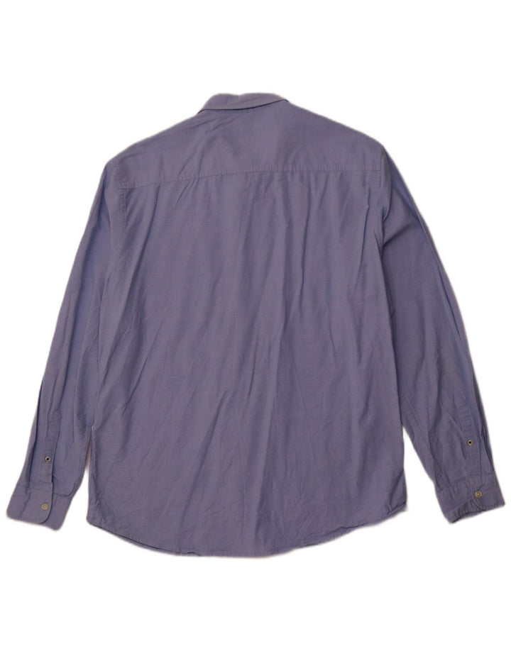 Мужская рубашка JACK & JONES XL, синяя, хлопок