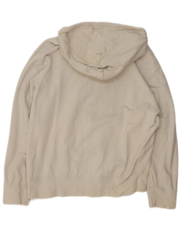 Женский джемпер с капюшоном ADIDAS UK 14, средний цвет, белый хлопок, белый