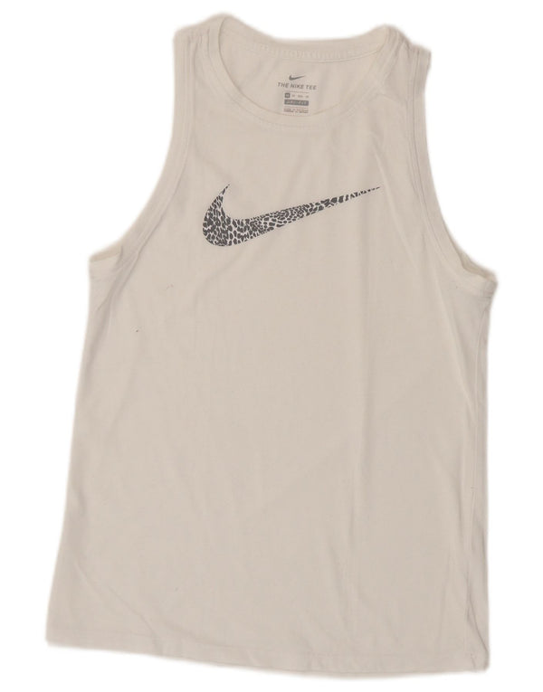 Женский топ с графическим рисунком NIKE Dri Fit UK 6 XS, белый