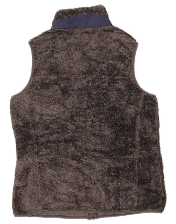 Женский флисовый жилет LL.L.BEAN UK 14, полиэстер среднего серого цвета