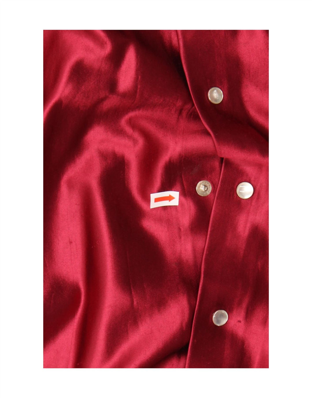 Винтажная женская блузка-рубашка UK 18 XL, красный ацетат
