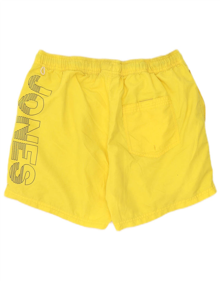 Мужские шорты для плавания Jack & Jones с рисунком, большие, желтые, из полиэстера