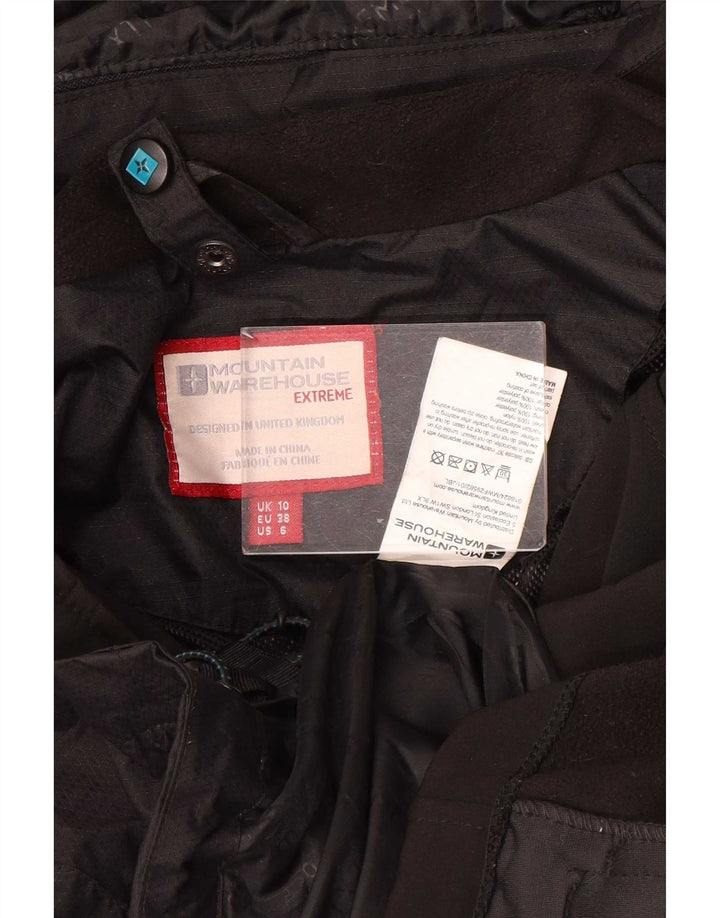 Женская непромокаемая куртка с капюшоном Mountain Warehouse UK 10, маленькая, черный нейлон