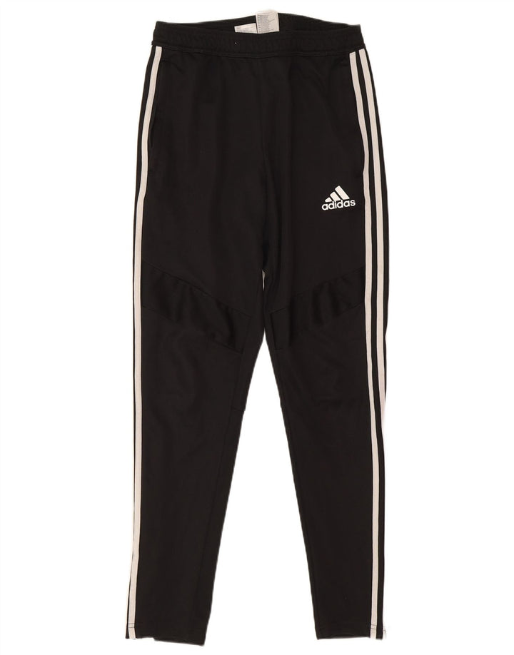 Женские спортивные брюки Adidas UK 8, маленькие черные из полиэстера