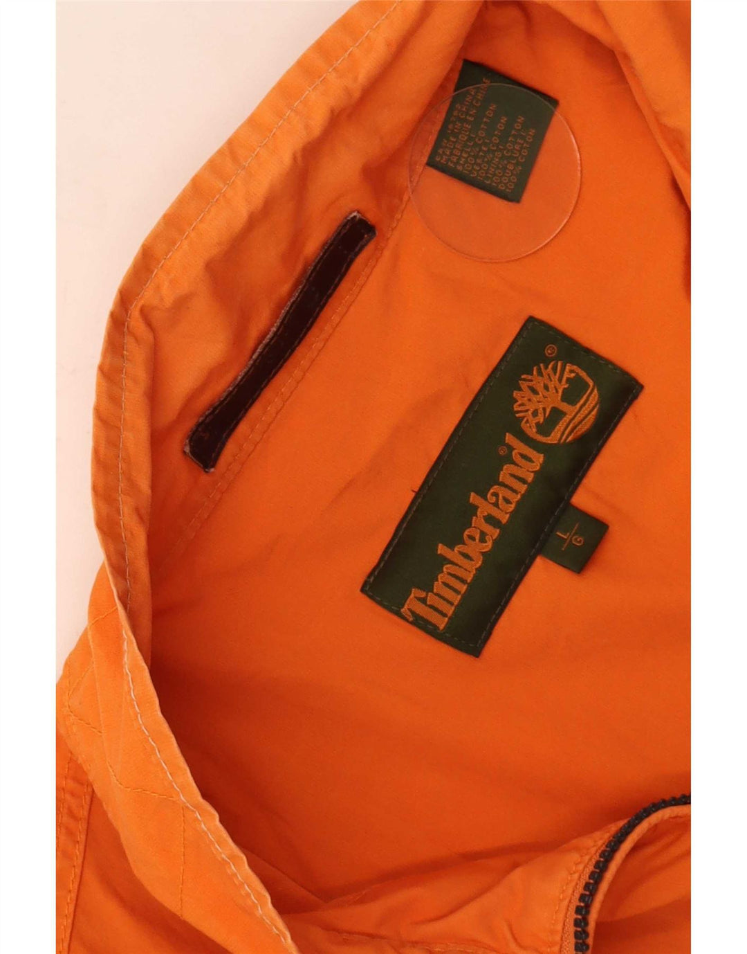 Мужская куртка-бомбер Timberland UK 40, большая оранжевая, хлопок