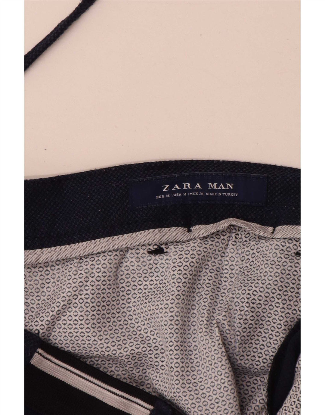 Мужские шорты чинос Zara Medium W31, темно-синий, полиэстер