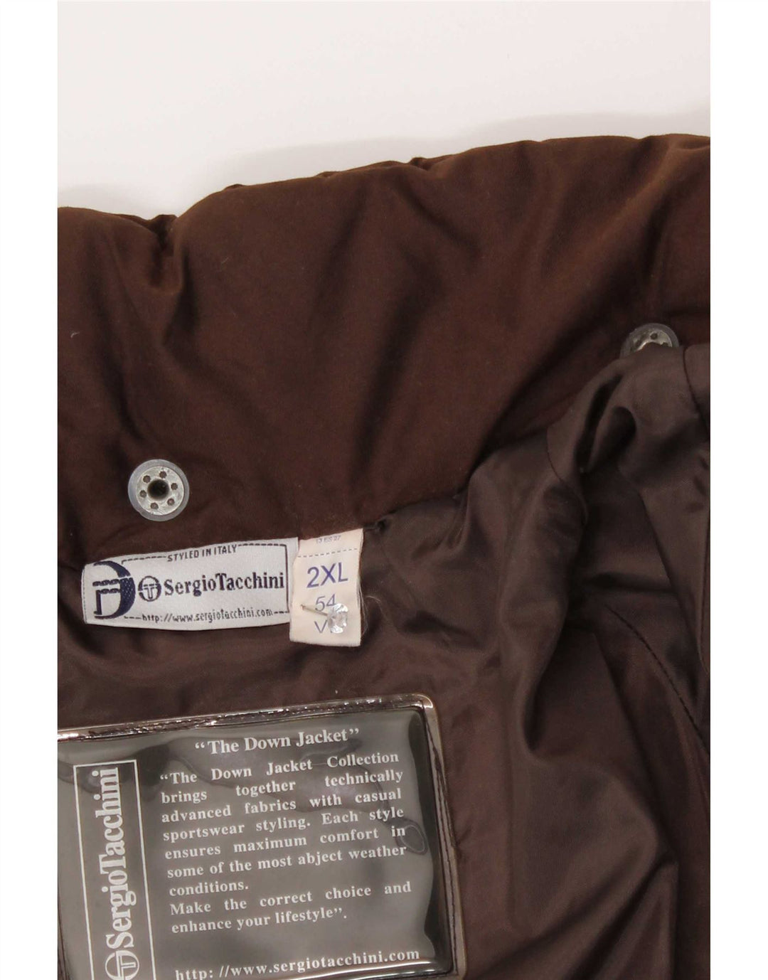 Мужская стеганая куртка Sergio Tacchini IT 54 2XL Коричневый полихлорид