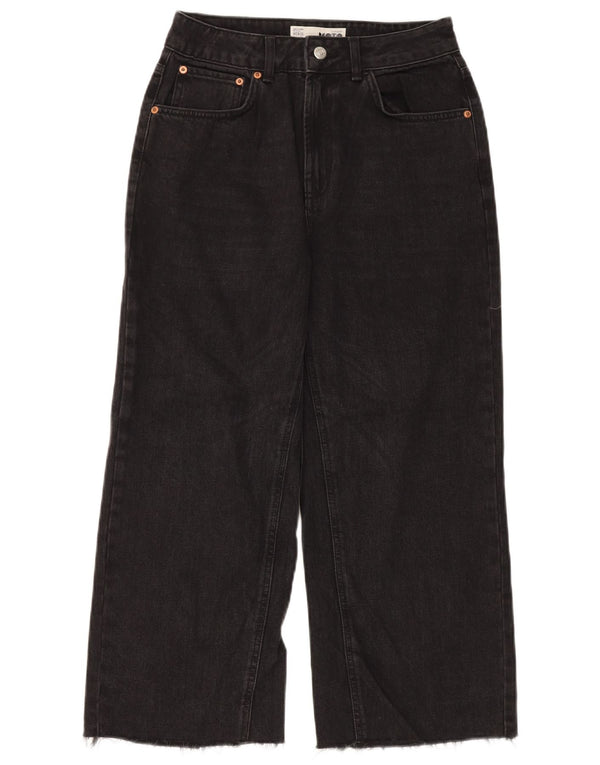 TOPSHOP Женские широкие джинсы W28 L23, черный полиэстер