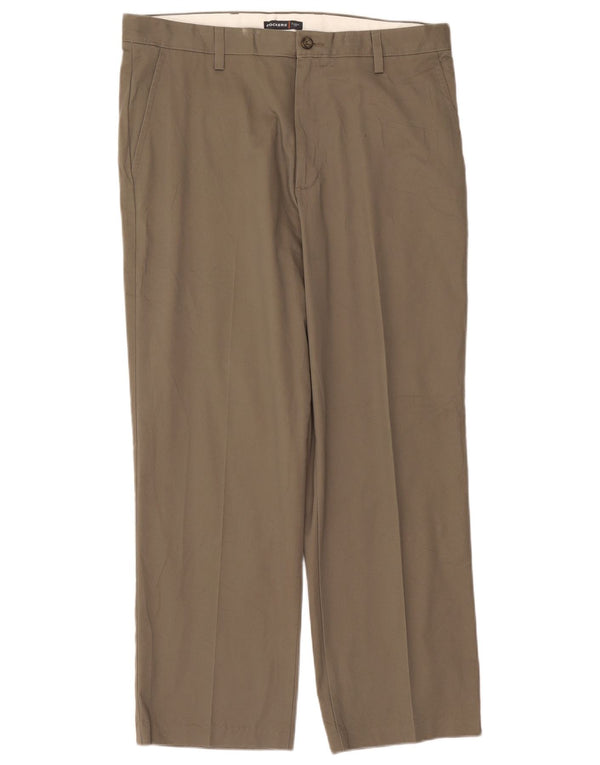Мужские прямые брюки-чиносы Dockers классического кроя W36 L30 серого цвета, хлопок