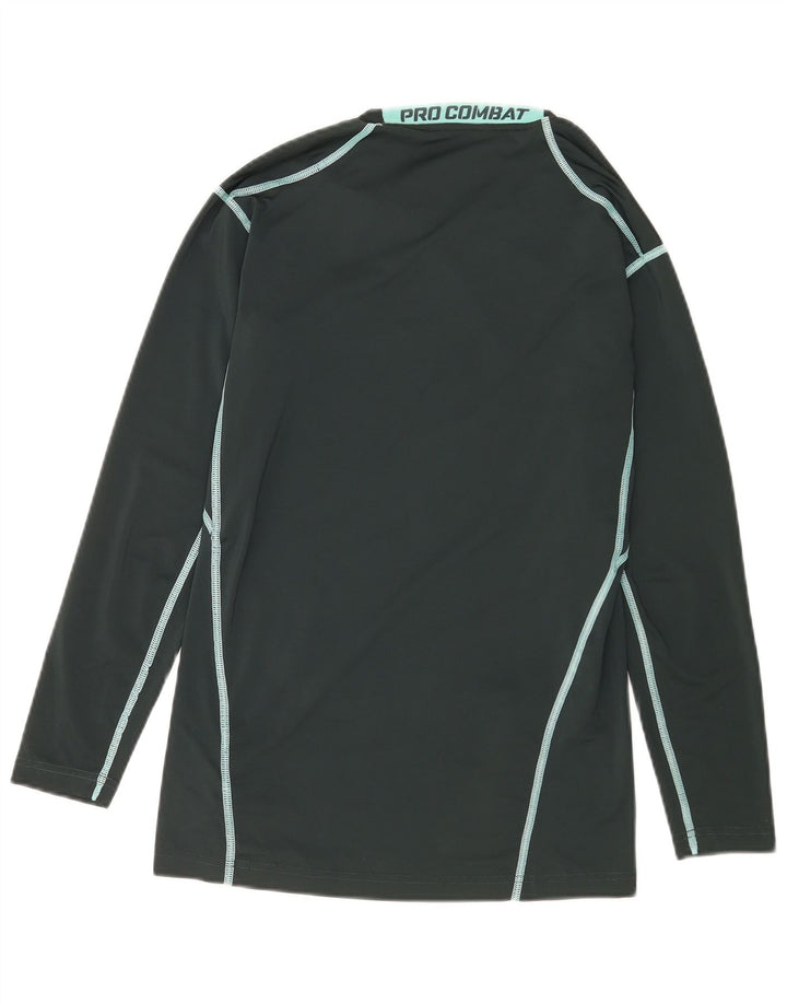 Мужской топ с рисунком Nike Dri Fit с длинным рукавом, большой зеленый полиэстер