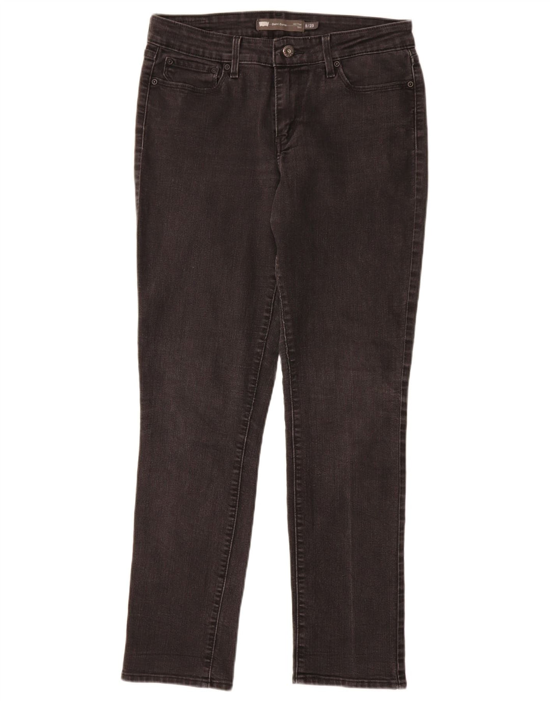 Женские узкие джинсы Levi's Demi Curve со средней посадкой, США 8, средние W29 L32, серые