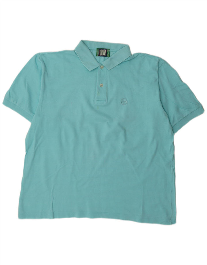 Мужская рубашка-поло Sergio Tacchini XL, бирюзовый хлопок
