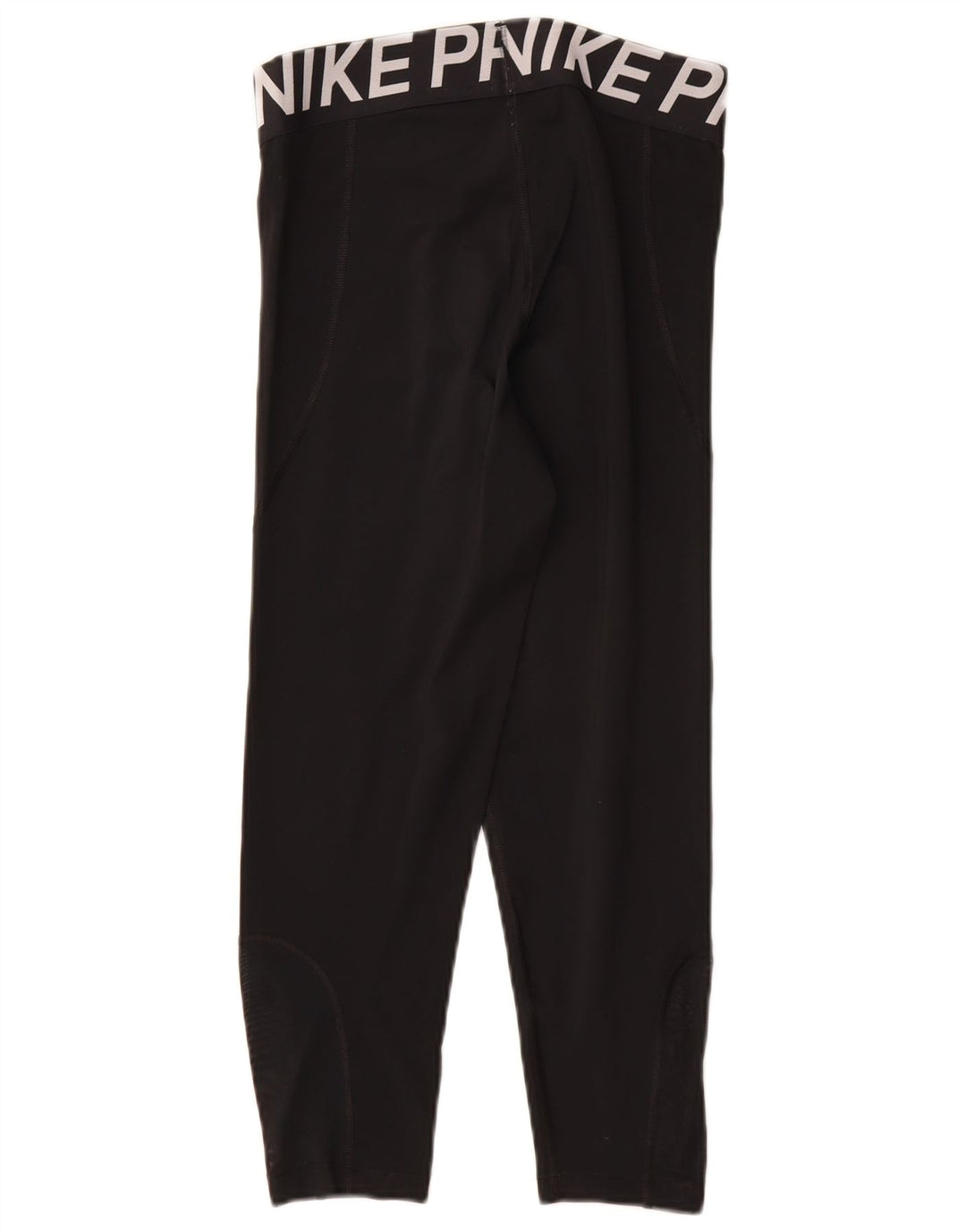 Женские леггинсы-капри с рисунком Nike UK 12, средний черный полиэстер