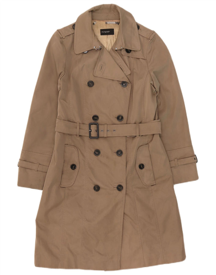 Женский тренч Marks & Spencer Autograph UK 14, большой бежевый