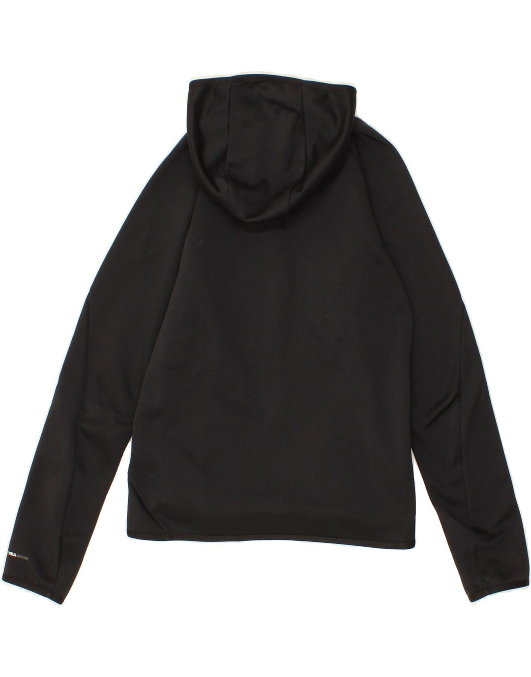 ADIDAS Womens Zip Hoodie Sweater UK 12 Medium Black Vintage Adidas and Second-Hand Adidas from Messina Hembry 