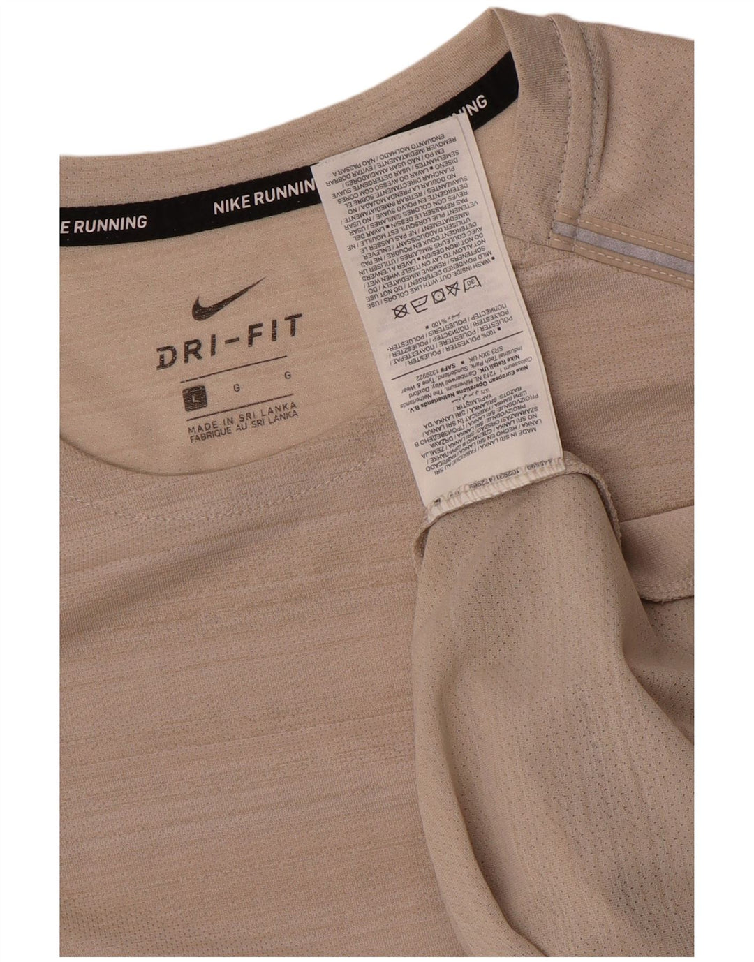 Мужская футболка Nike Dri Fit из полиэстера с большой розовой полоской
