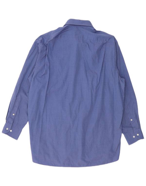 Мужская рубашка Hugo Boss, размер 43, 17 XL, синяя, хлопок