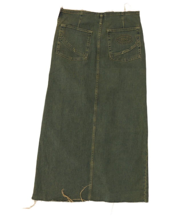 Urban Outfitters Женская джинсовая юбка макси, маленькая W32, синяя, хлопок