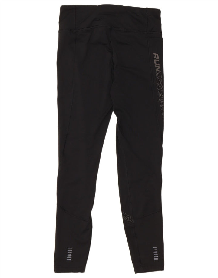 Женские леггинсы-капри с рисунком Cold Gear UK 12, средний черный Under Armour