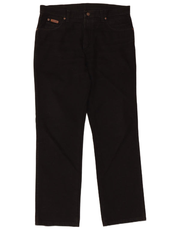 Мужские прямые джинсы WRANGLER Texas W36 L32, черный хлопок
