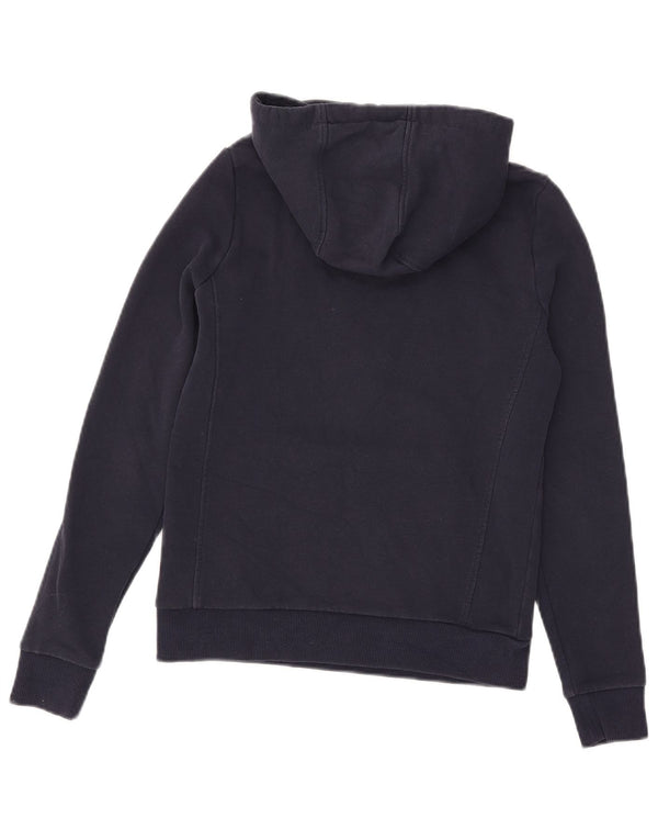 North Sails Womens Graphic Hoodie Jumper UK 6 XS Navy Blue Cotton