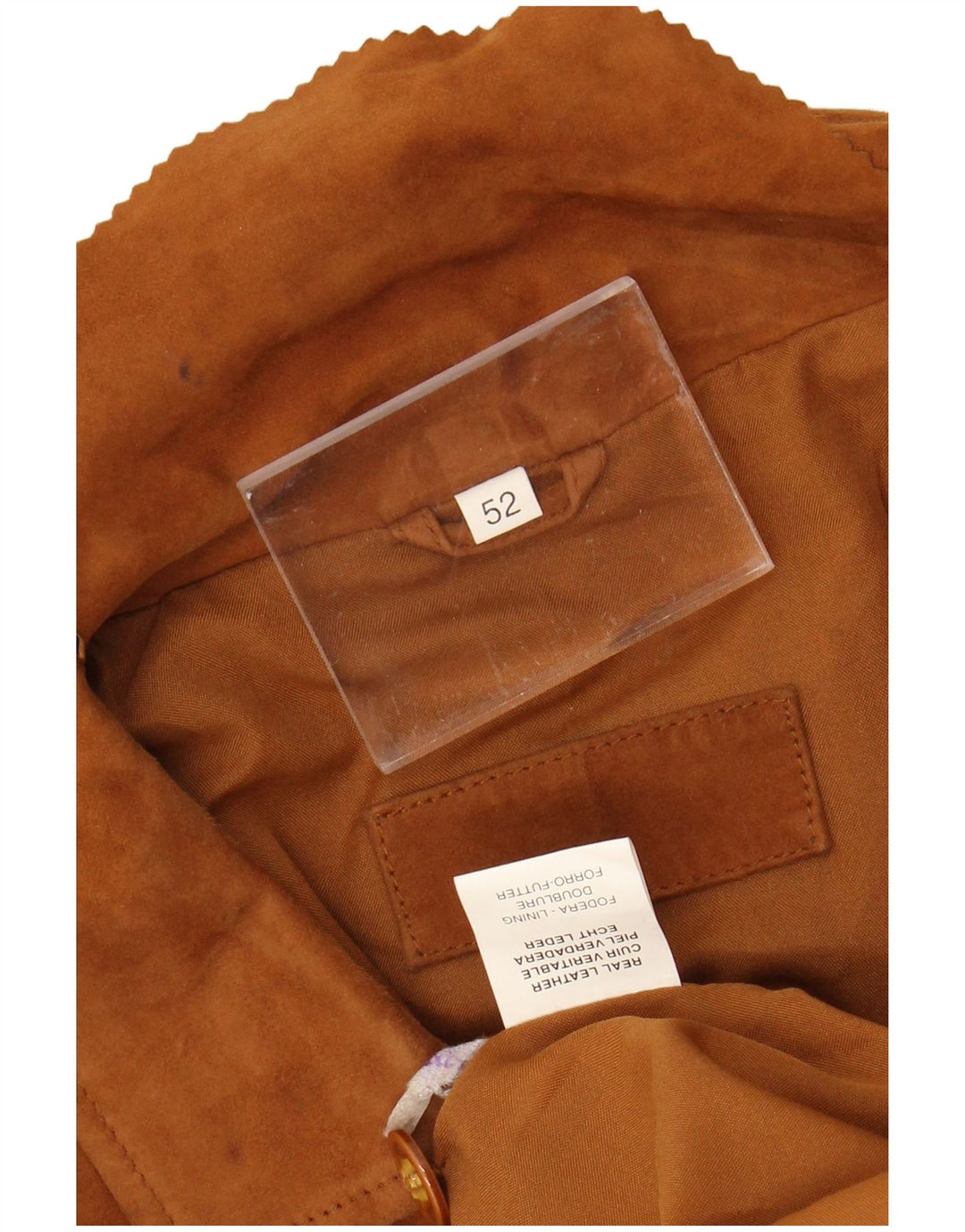 Мужская замшевая куртка VINTAGE IT 52 XL Бежевая кожаная