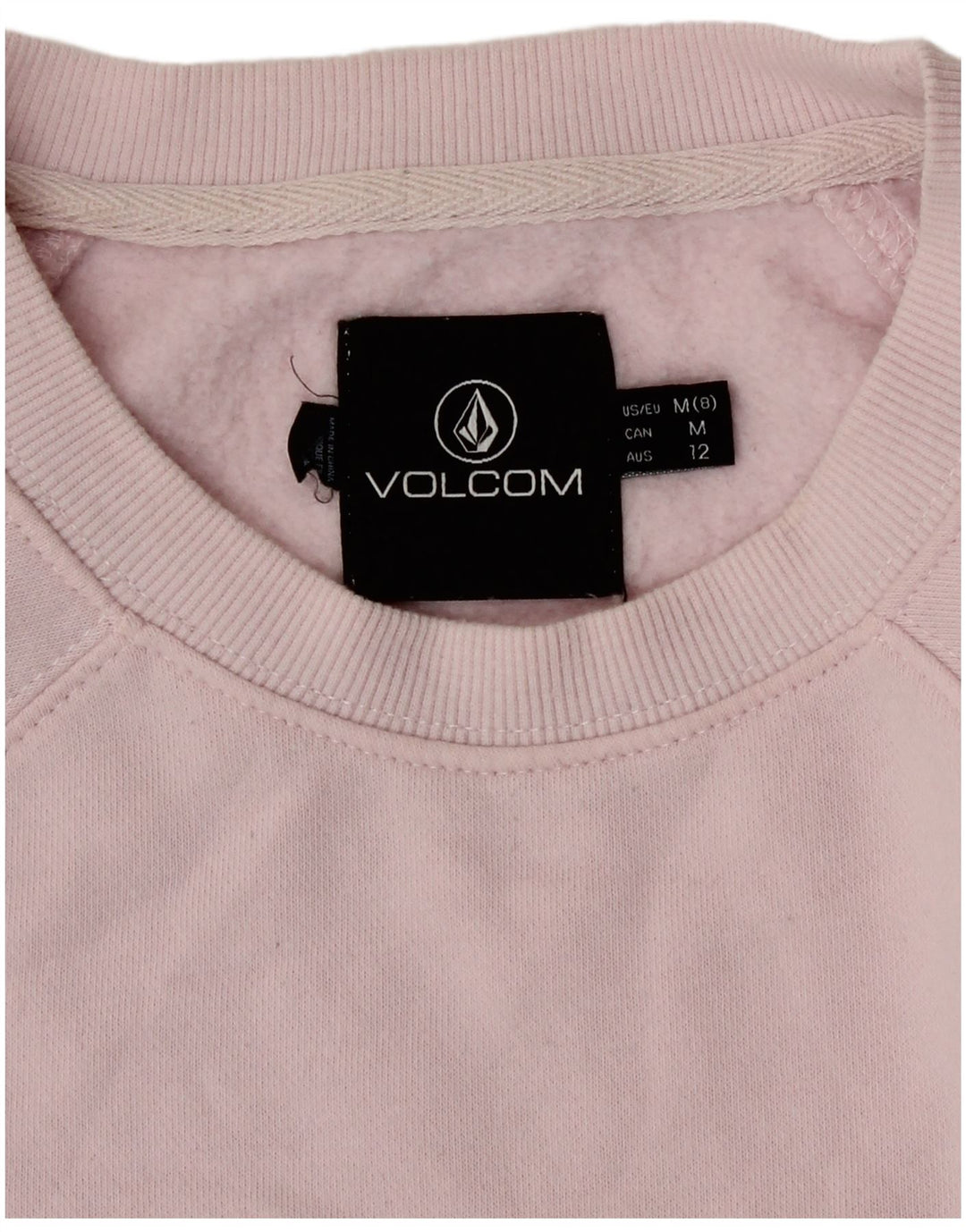 Женский свитер Volcom с рисунком, США 8, средний розовый, хлопок
