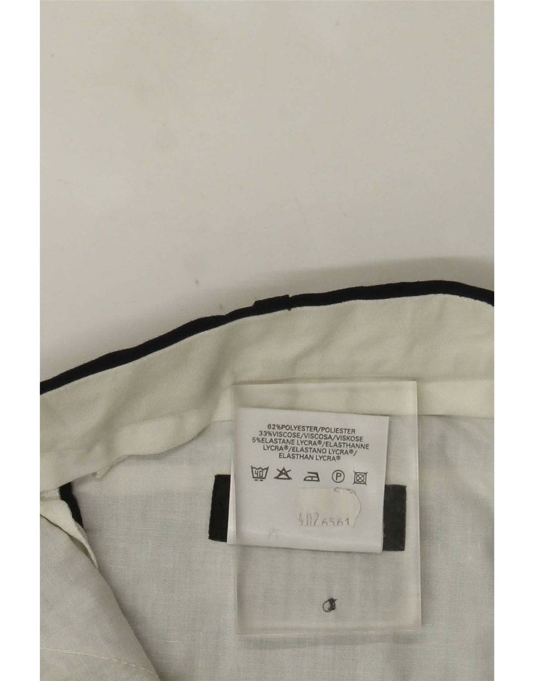 Мужские прямые костюмные брюки Marks & Spencer W40 L29 темно-синие из полиэстера