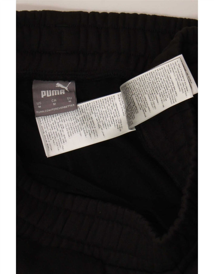 Мужские спортивные брюки с графическим рисунком Puma, джоггеры, средний черный, хлопок