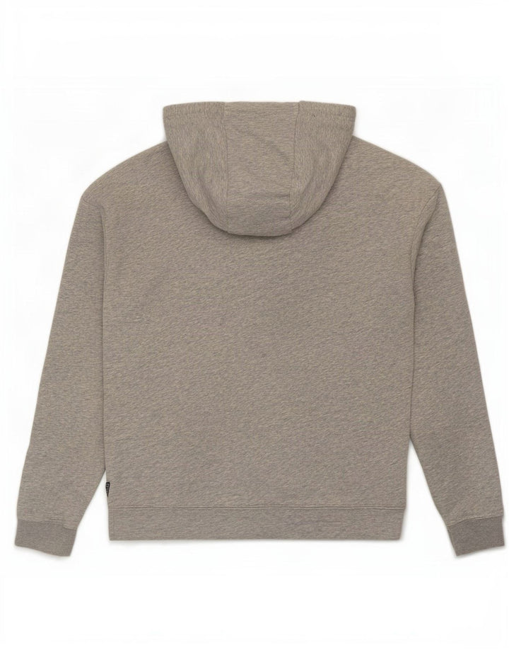 Мужской джемпер с капюшоном Guess с графическим рисунком, средний серый, хлопковый