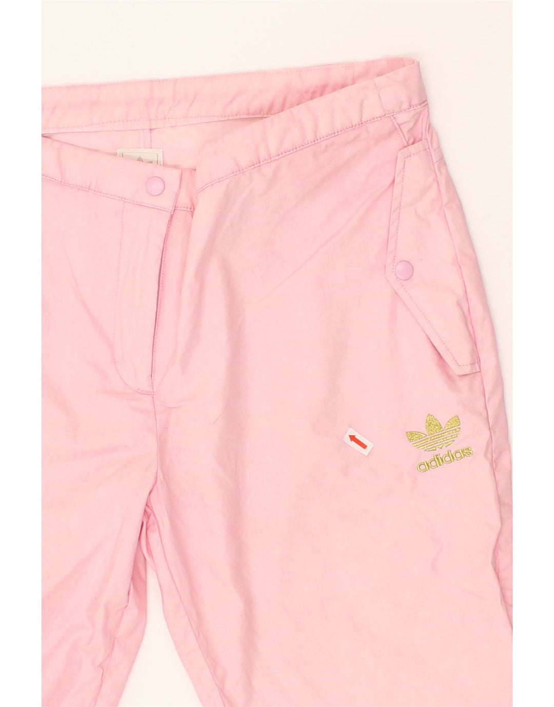 ADIDAS Womens Graphic Bermuda Sport Shorts EU 42 Large Pink Polyester Vintage Adidas and Second-Hand Adidas from Messina Hembry 