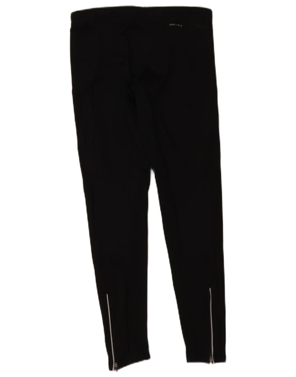 Женские леггинсы Nike Dri Fit UK 12, средний черный полиэстер