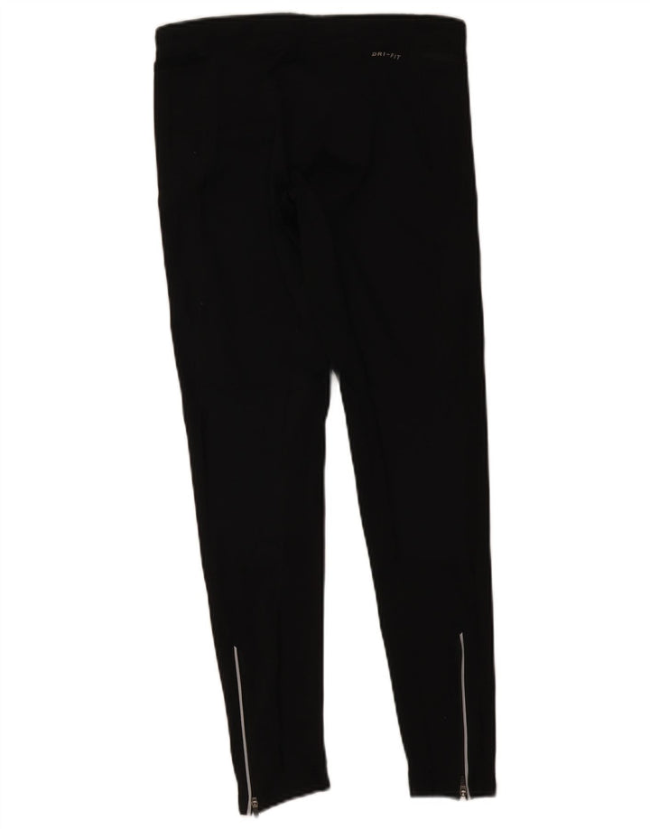Женские леггинсы Nike Dri Fit UK 12, средний черный полиэстер