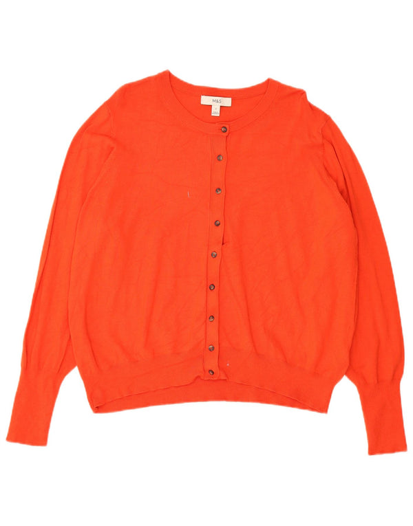 Женский кардиган Marks & Spencer UK 22 3XL Красный Вискоза