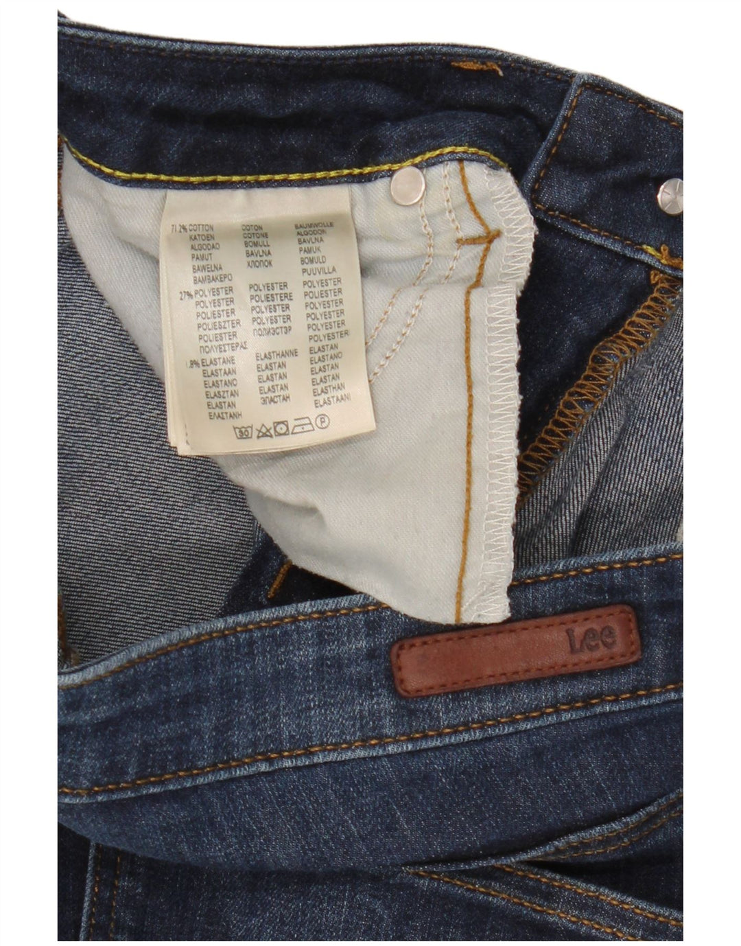 Женские джинсы скинни Lee W30 L27, синий хлопок