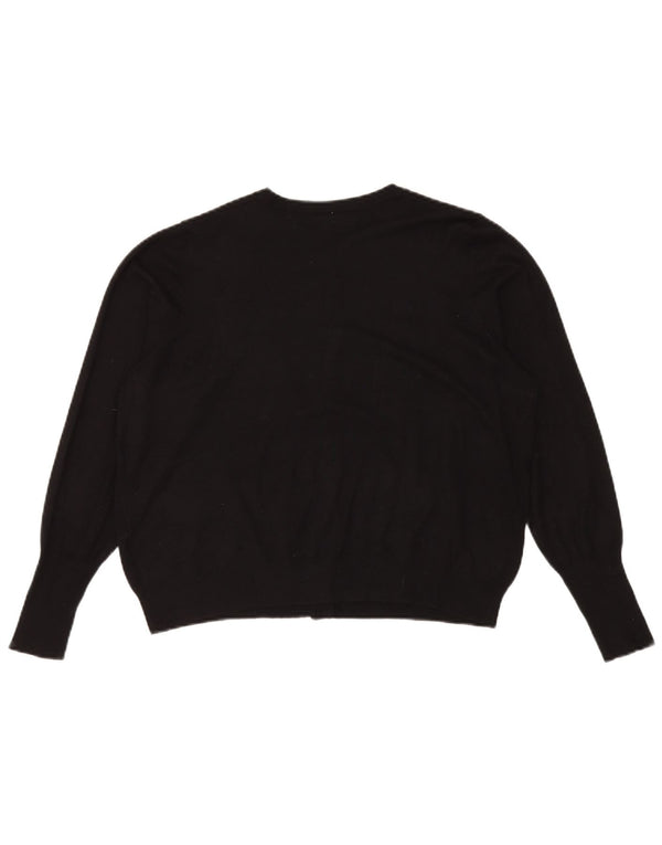 Женский укороченный кардиган Marks & Spencer UK 18 XL, черный вискоза