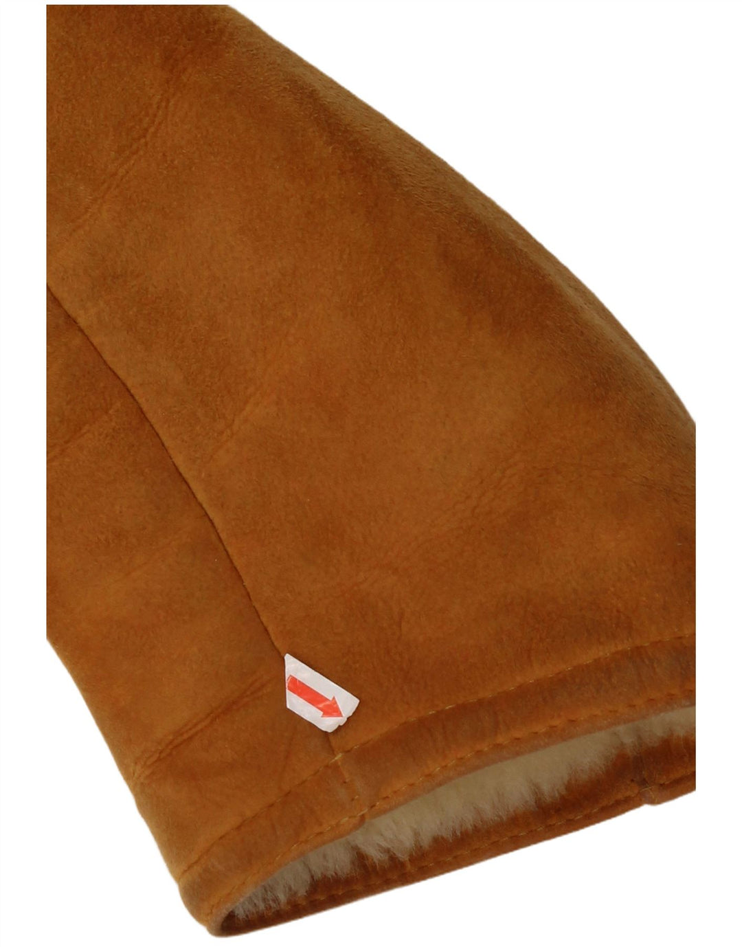 Винтажная женская короткая дубленка с капюшоном EU 44 XL, бежевая короткая дубленка